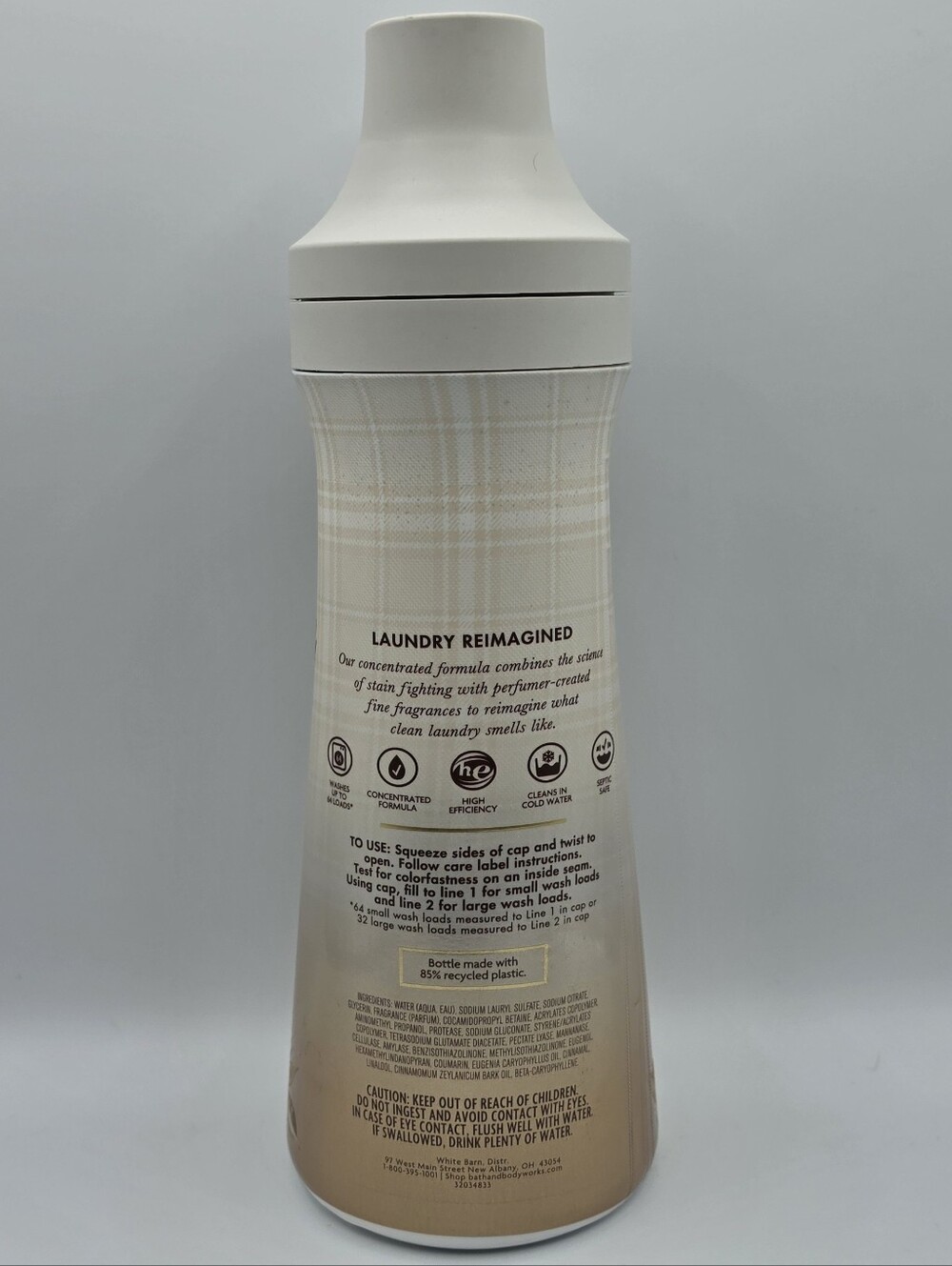 Bath and Body Works White Pumpkin Fabric Care Laundry Detergent - Picture 3 of 5